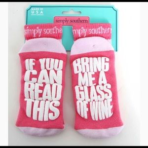 NWT Simply Southern Statement Socks